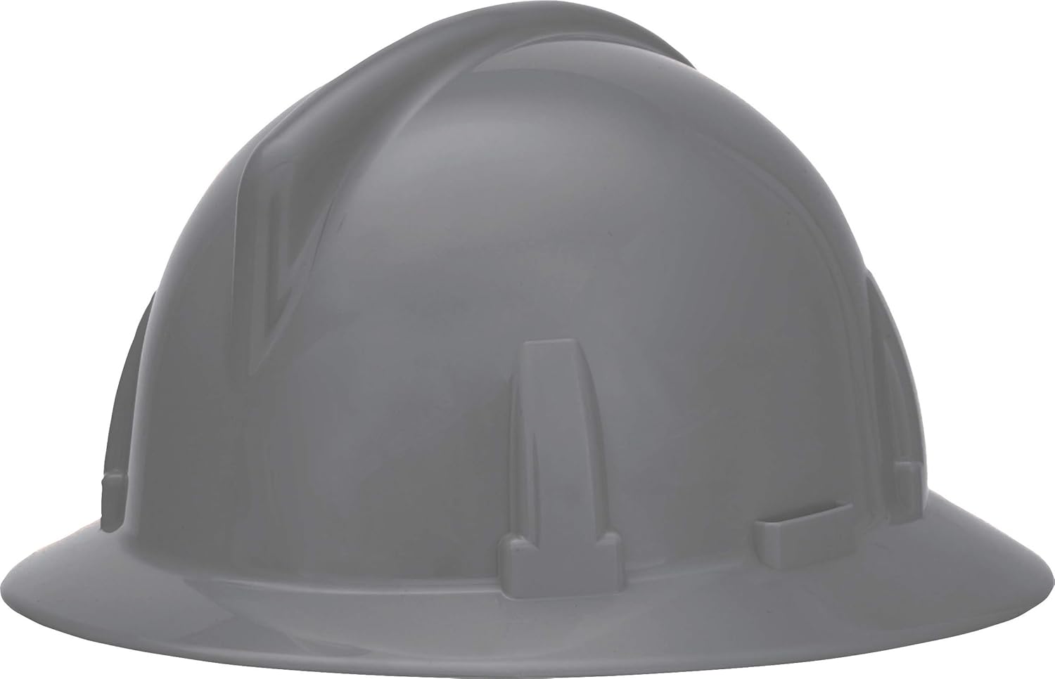 MSA 454713 Topgard Polycarbonate Protective Non-Slotted Hat with 1-Touch Suspension, Standard Size, Gray
