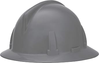 MSA 454713 Topgard Polycarbonate Protective Non-Slotted Hat with 1-Touch Suspension, Standard Size, Gray