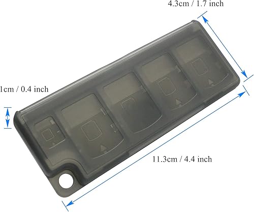 Miniatura 6 de OSTENT Caja de almacenamiento para tarjetas de memoria 10 en 1 para Sony PSV PS Vita Color Negro