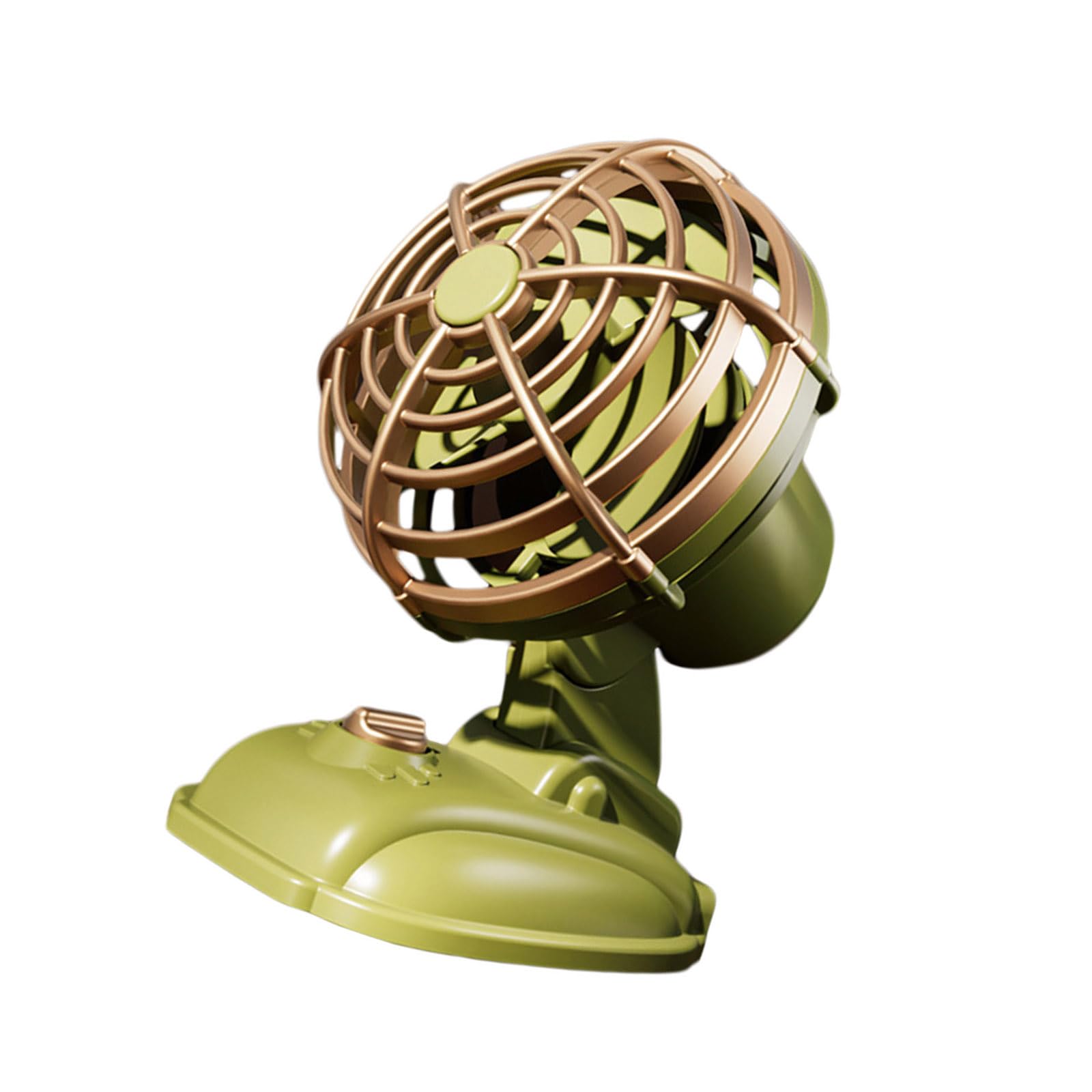 Uqezagpa Portable Desktop Fan Adjustable 3 Speed USB Rechargeable Low for Home Car Travel USB Rechargeable Fan