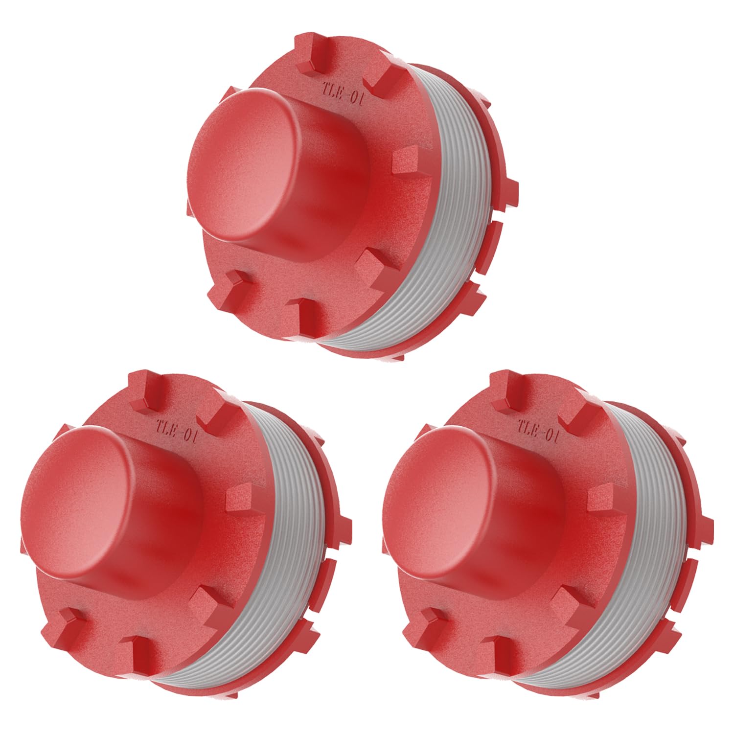 MUFUSHAN 3Pcs Replacement Spool and Line, 3405096 Strimmer Wire Compatible for Einhell Power X-Change GE-CT 36/30 LI E SOLO, AGILLO 36/255 BL, AGILLO 18/200