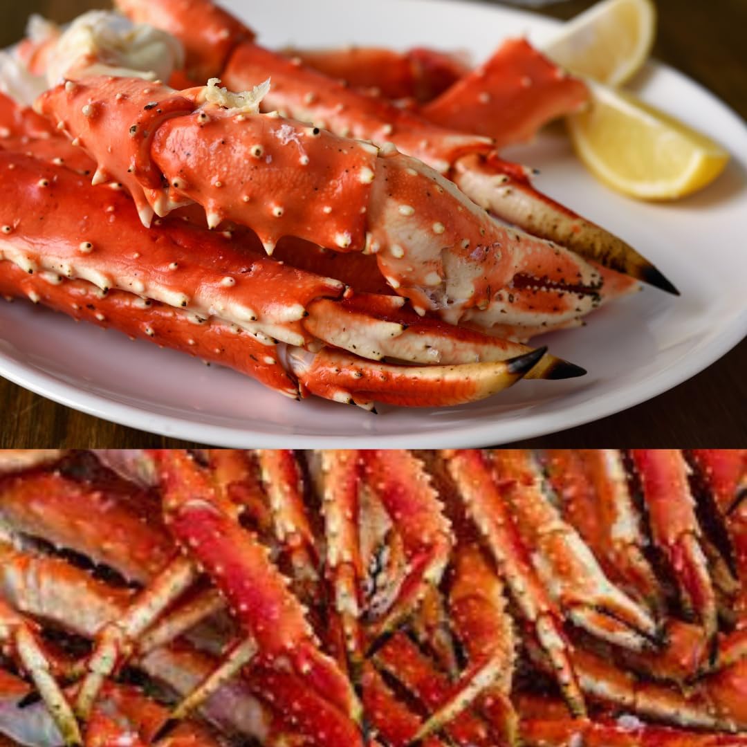 Fresh Red Fjord King Crab Legs | Large | 1 LB | Sourced from the Bering Sea | Premium Gourmet Seafood