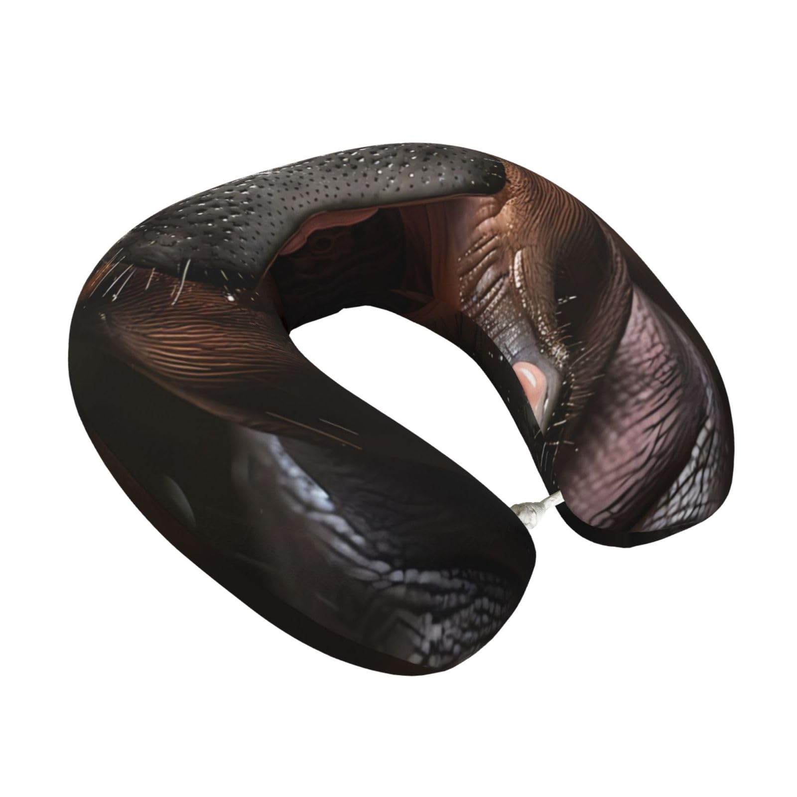 Kuilepa Playful Baby Hippo Splash Print Travel Pillow,Memory Foam Neck Pillow Head Support Soft Pillow for Sleeping Rest,Airplane Car & Home Use