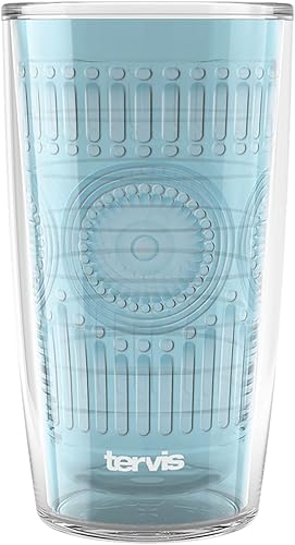 Tervis Romantic - Vaso aislado en relieve de la colección Hobnail de 16 onzas, luna azul