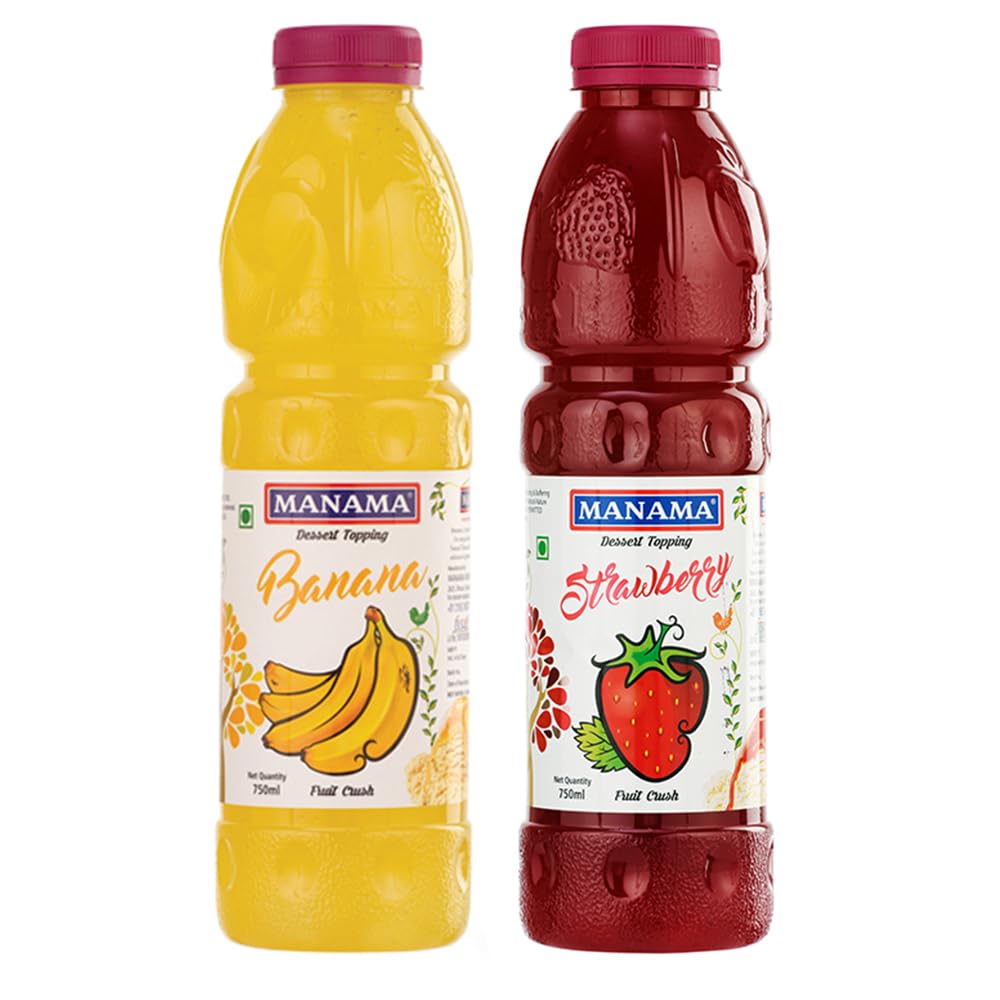 Manama Banana Crush and Strawberry Crush, 750ML Each, Pack of 2 (B0CJP93WSZ) Amazon Price History, Amazon Price Tracker