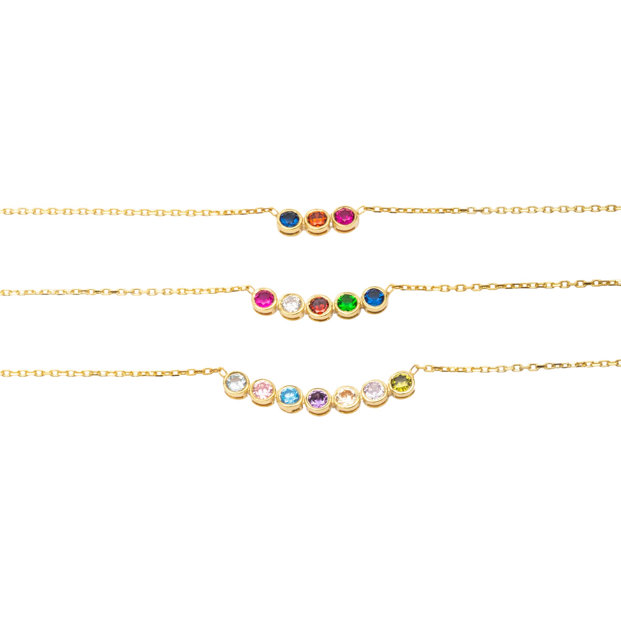 Silveristic Jewelry 925 Sterling Silver Birthstone Necklace for Women, Birthstone Necklace for Mom, Mothers Day Gift, Dainty Necklace, Grandma Necklace, Birthstone Gifts, Gifts for Mothers Jewelry, Best Gift for Her