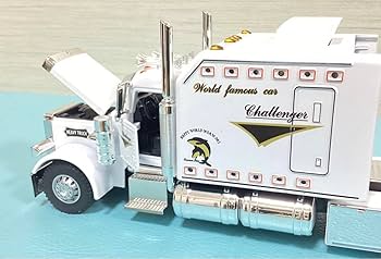 Amazon.co.jp: アメリカ コンボイ ピータービルト ホワイト トレーラー