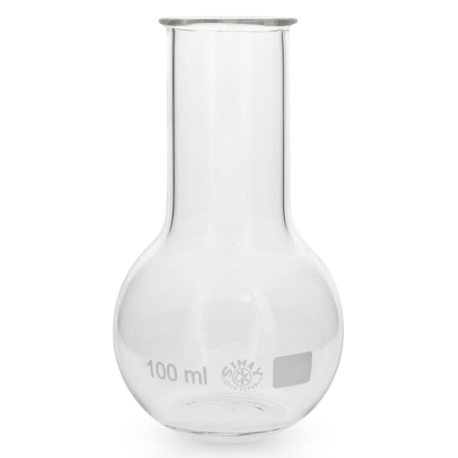10x Stehkolben Weithals 100ml aus hitzefestem Borosilikatglas 3.3 (Laborglas)