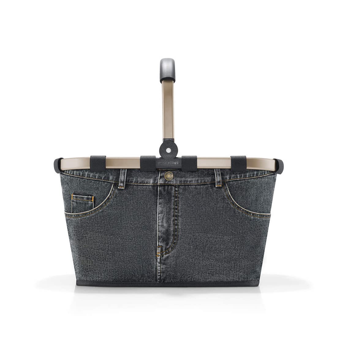 reisenthel Angebot Einkaufskorb carrybag Plus passendes Cover Sichtschutz Abdeckung (frame jeans dark grey)