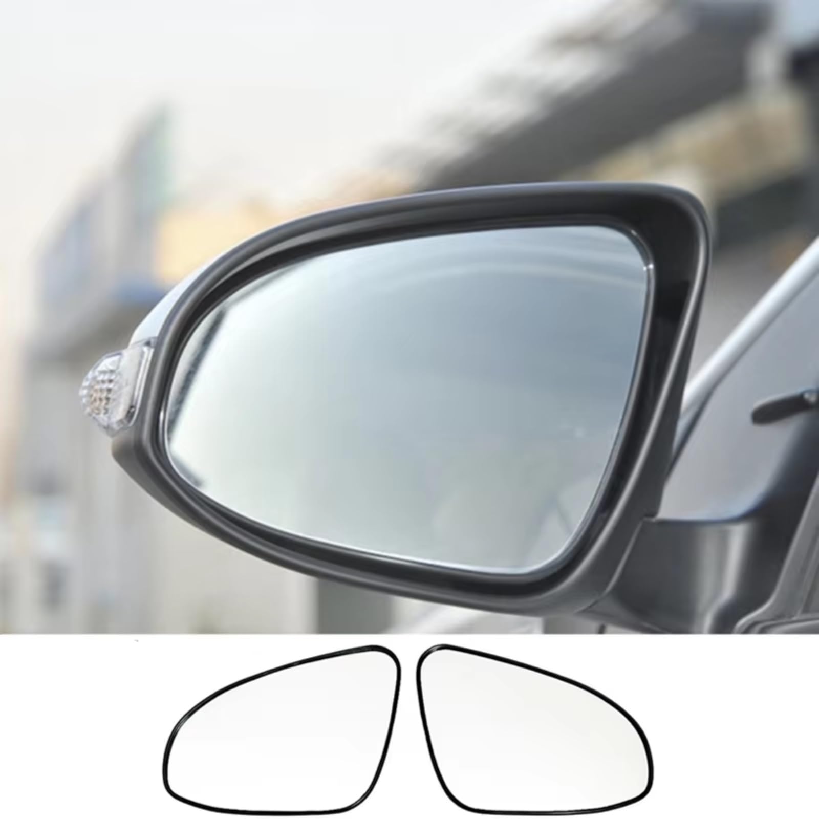 Vetro Specchietto Lato Per Toyota Per Corolla 2014-2018 Vetro Retrovisore | Lente laterale in vetro per specchietto retrovisore riscaldato HD automobilistico(Right)
