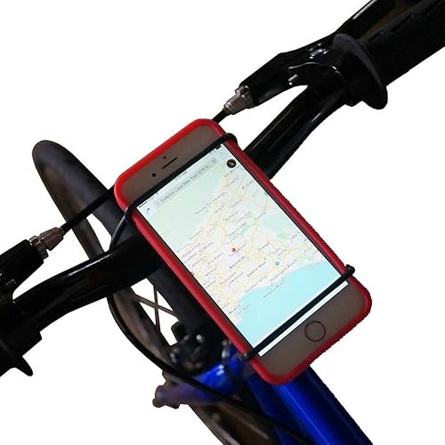 Vista 5 de BiKase Superband X: Soporte versátil para manillar de bicicleta, soporte universal para teléfono celular y accesorios para ciclismo, ATV, cochecito