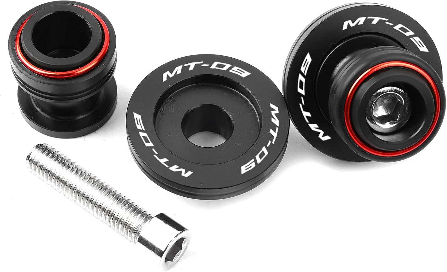 Fit For YAMAHA MT09 Tracer MT-09 SP FZ09 2014-2023 2024 MT09 2025 Motorcycle CNC 6MM Motorcycle Swingarm Spools Sliders Swing Arm Spools Screws (Red)