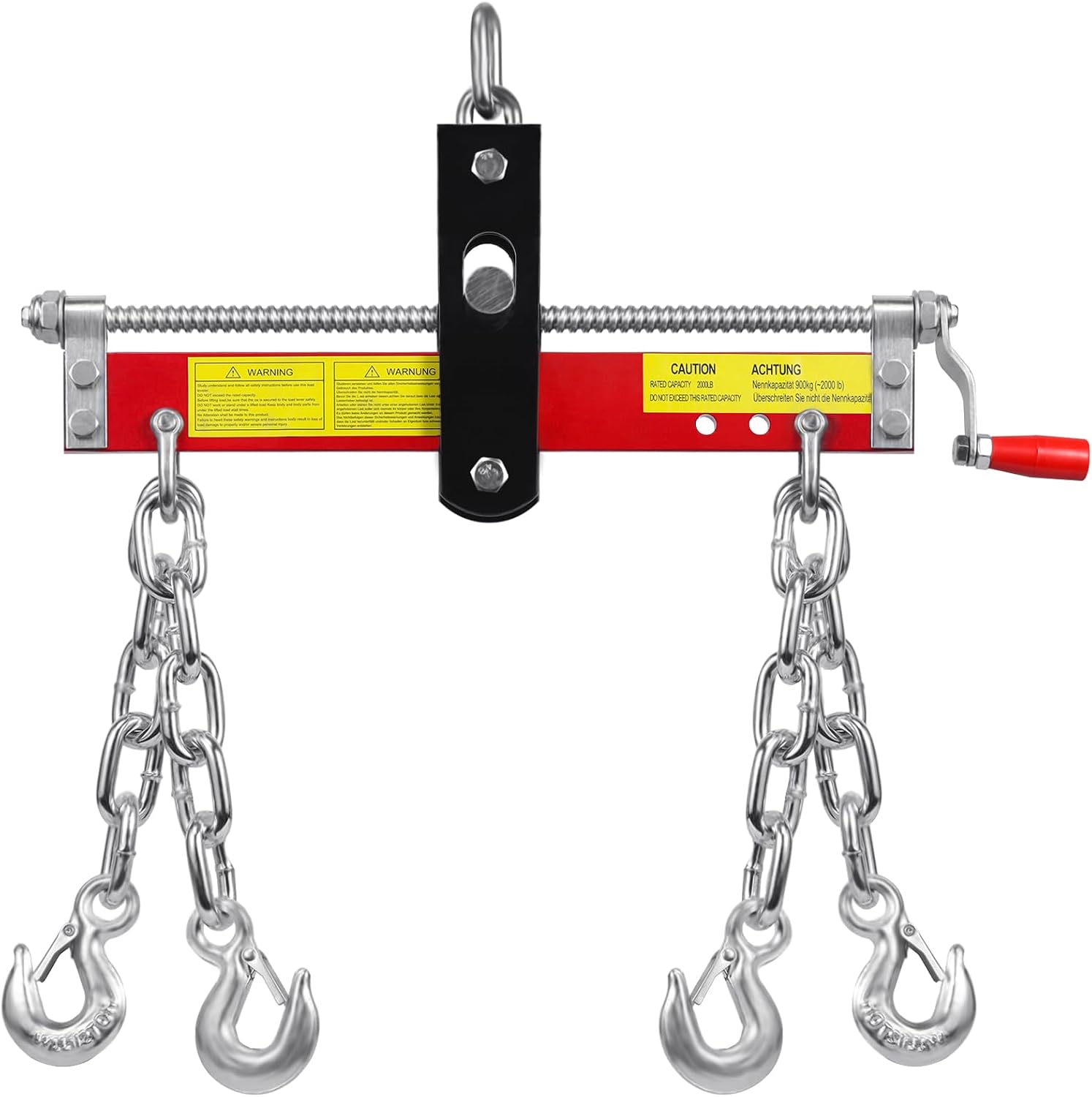 Engine Load Leveler, 2000 LBS Laod Capacity Heavy Duty Engine Hoist Leveler Shop Crane Cherry Picker Lift Hoist