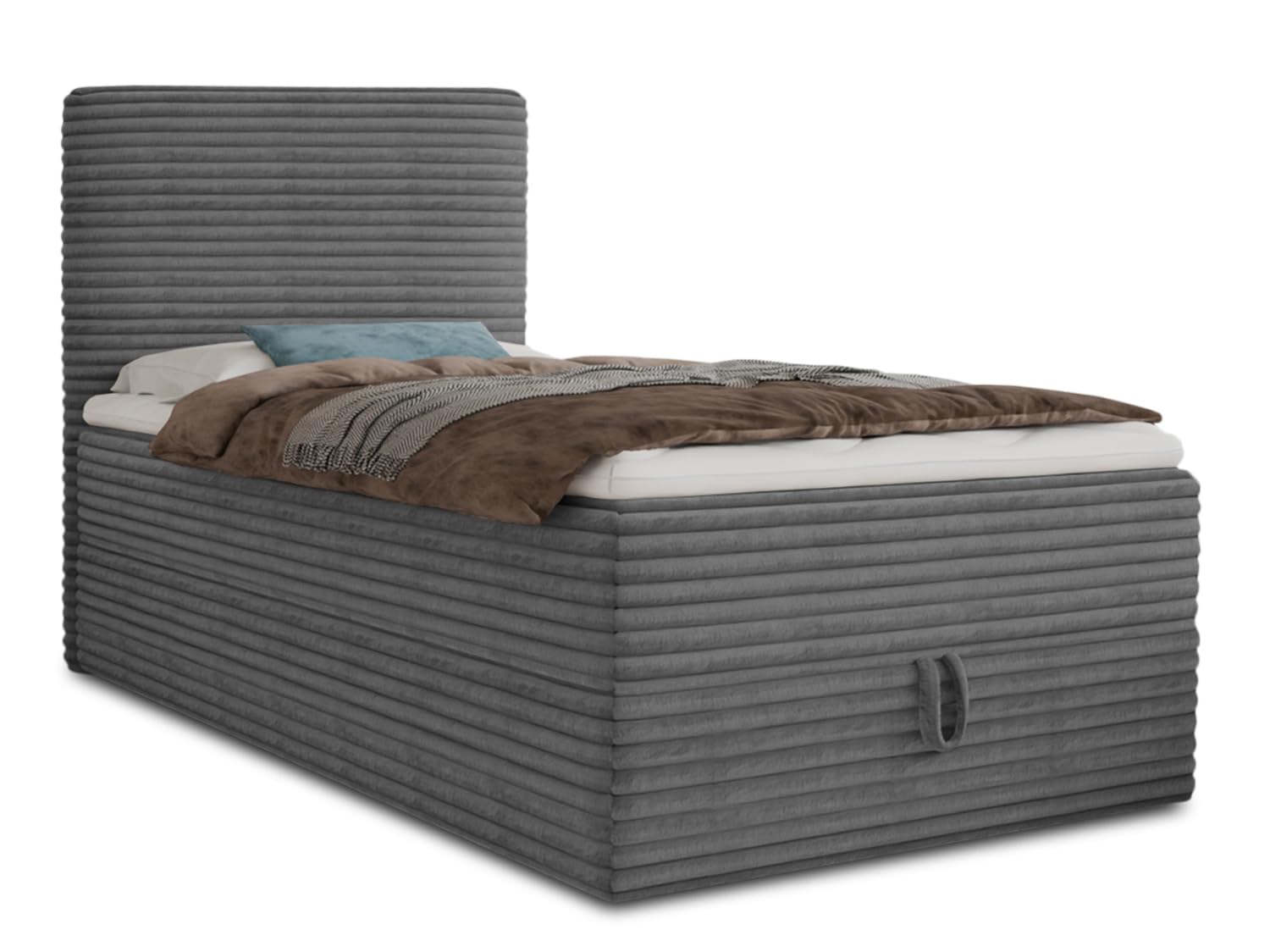 Sofnet Boxspringbett Mollo Mini Boxspringbett mit Bettkasten und Topper