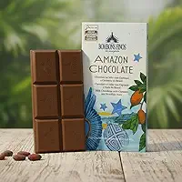Tablete Chocolate Cupuaçu com Castanha 100g – Bombons Finos da Amazônia | Chocolate Artesanal Premium com Frutas e Castanhas Regionaiss