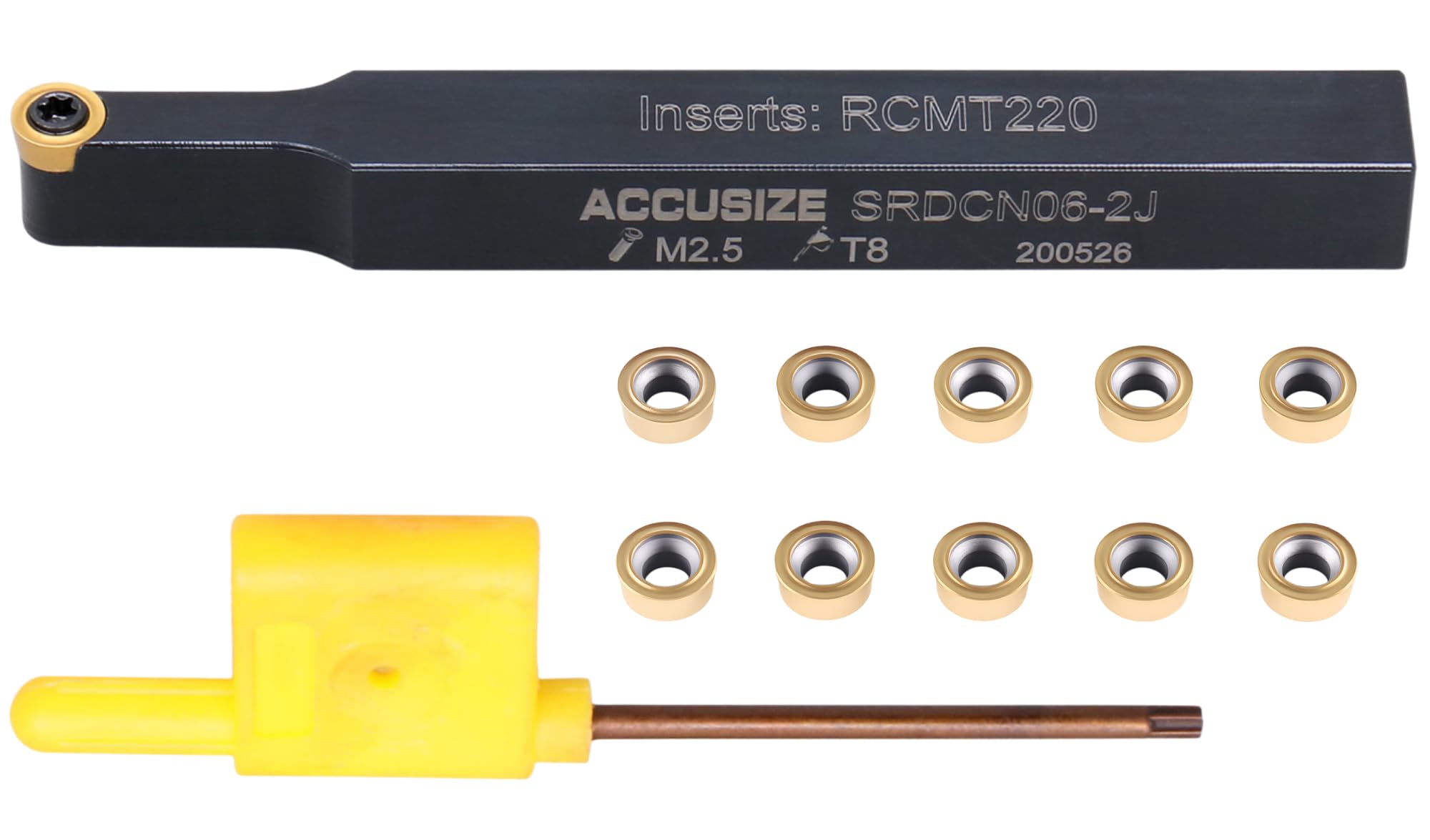 Accusize Industrial Tools 3/8 x 3-1/2 in SRDCN06-2J Indexable Toolholder for RCMT220 Inserts, 2376-0006 — Amazon image 10