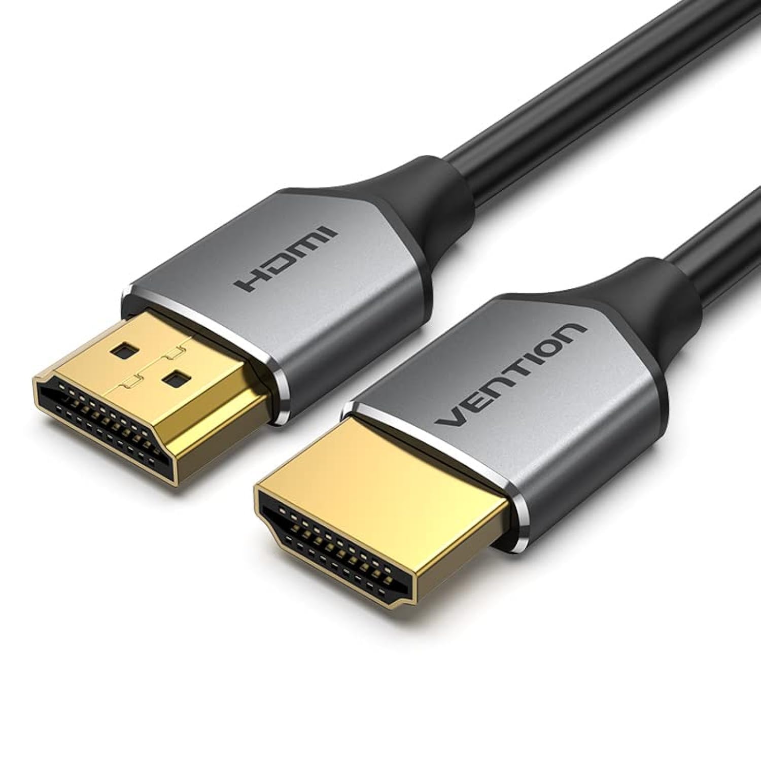 Vention 4K HDMI Cable, Ultra High Speed Male to Male HDMI 2.0 Cable 18Gbps 4K@60Hz 3D, Video Return UHD 3860p, HD 1080p, Ethernet Compatible for Apple TV, Xbox (Ultra Thin, 0.5 Meter)