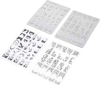 Beatifufu 2 Pçs Placa De Ferramentas Para Unhas Ferramentas De Arte Para Unhas Modelos De Carimbo De Unhas Placa De Carimbo De Manicure Placa De Carimbo De De Manicure Kit De