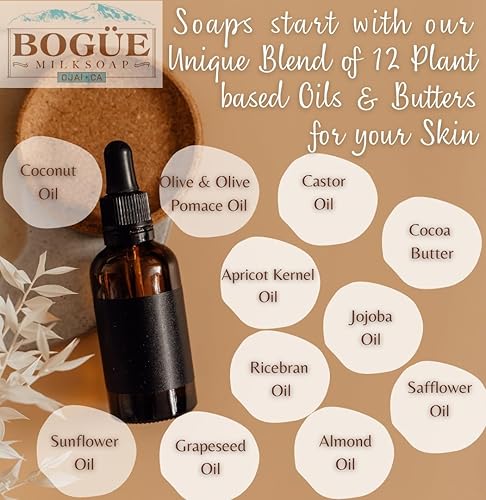 Miniatura 5 de BOGUE Jabón orgánico de leche de cabra hecho a mano - N34 WELLNESS Calm Down mezcla de aceites esenciales calmantes de lavanda, incienso, salvia