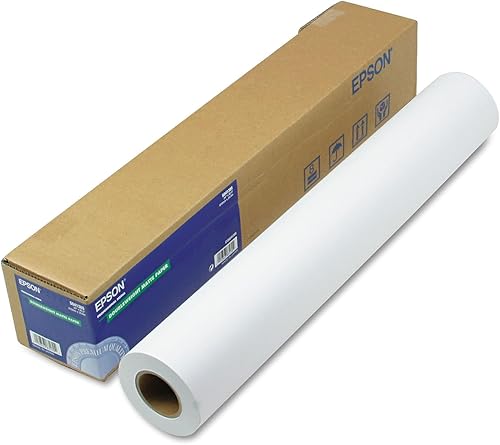 Epson S041385 Papel mate de doble peso, 24 "x 82 pies, blanco