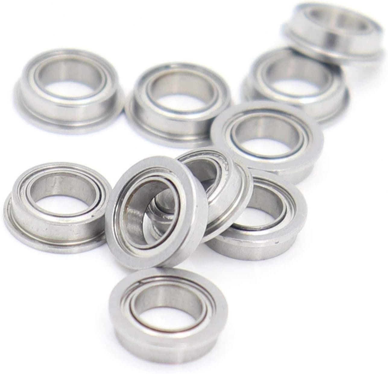 SMF62ZZ - Rodamiento de bolas de una sola fila ABEC-1, 5 unidades, 2 x 6 x 2,5 mm, rodamientos de bolas de acero inoxidable en miniatura S LF620ZZ MF62 SMF62 ZZ