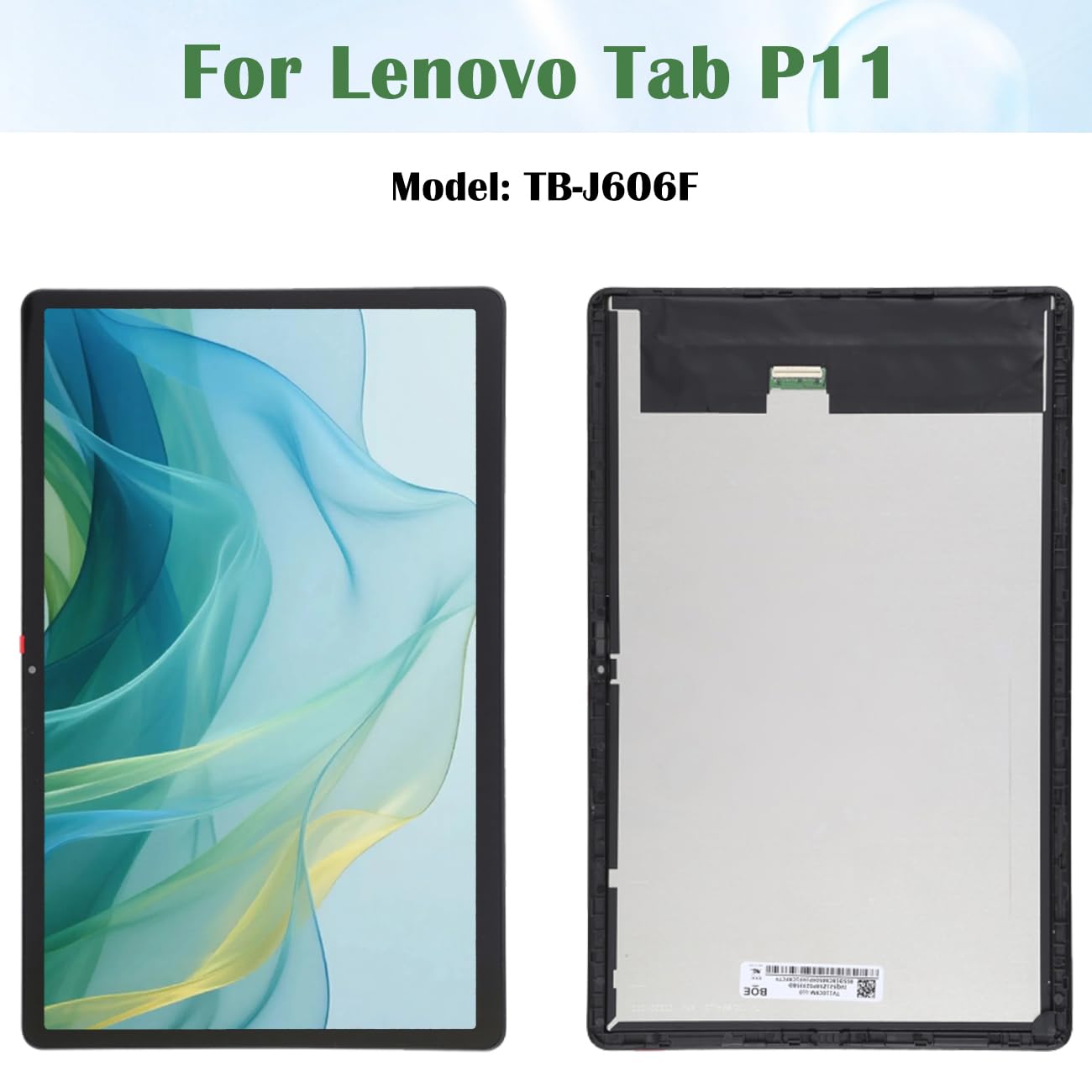 Pantalla para Lenovo Tab P11 TB-J606F | Traer conjunto de herramientas, IPS LCD, pantalla HD, reemplazar la pantalla