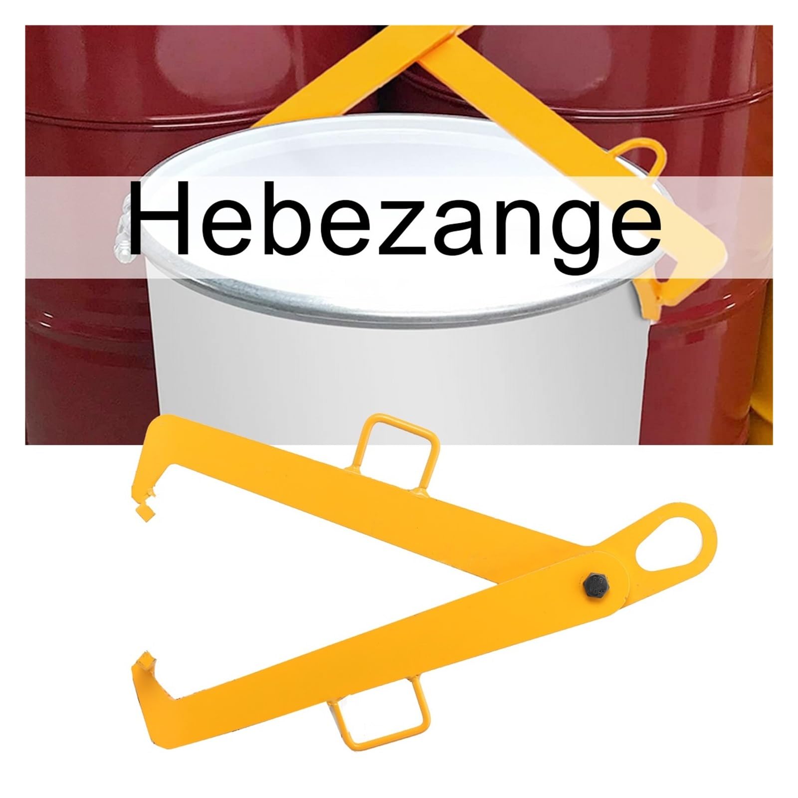 Hebezange for 0,6 Tonnen Ölfass, Kettengehänge, Kran, Hebezange for Ölfass aus Eisen, Öltank, kann for Gabelstapler verwendet werden