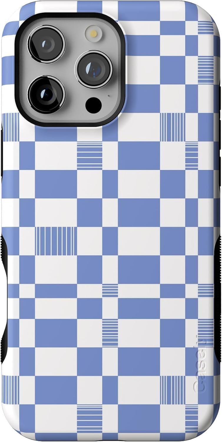 Casely iPhone 16 Pro Case | Reality Check | Periwinkle | Compatible with MagSafe | Bold Protective Design
