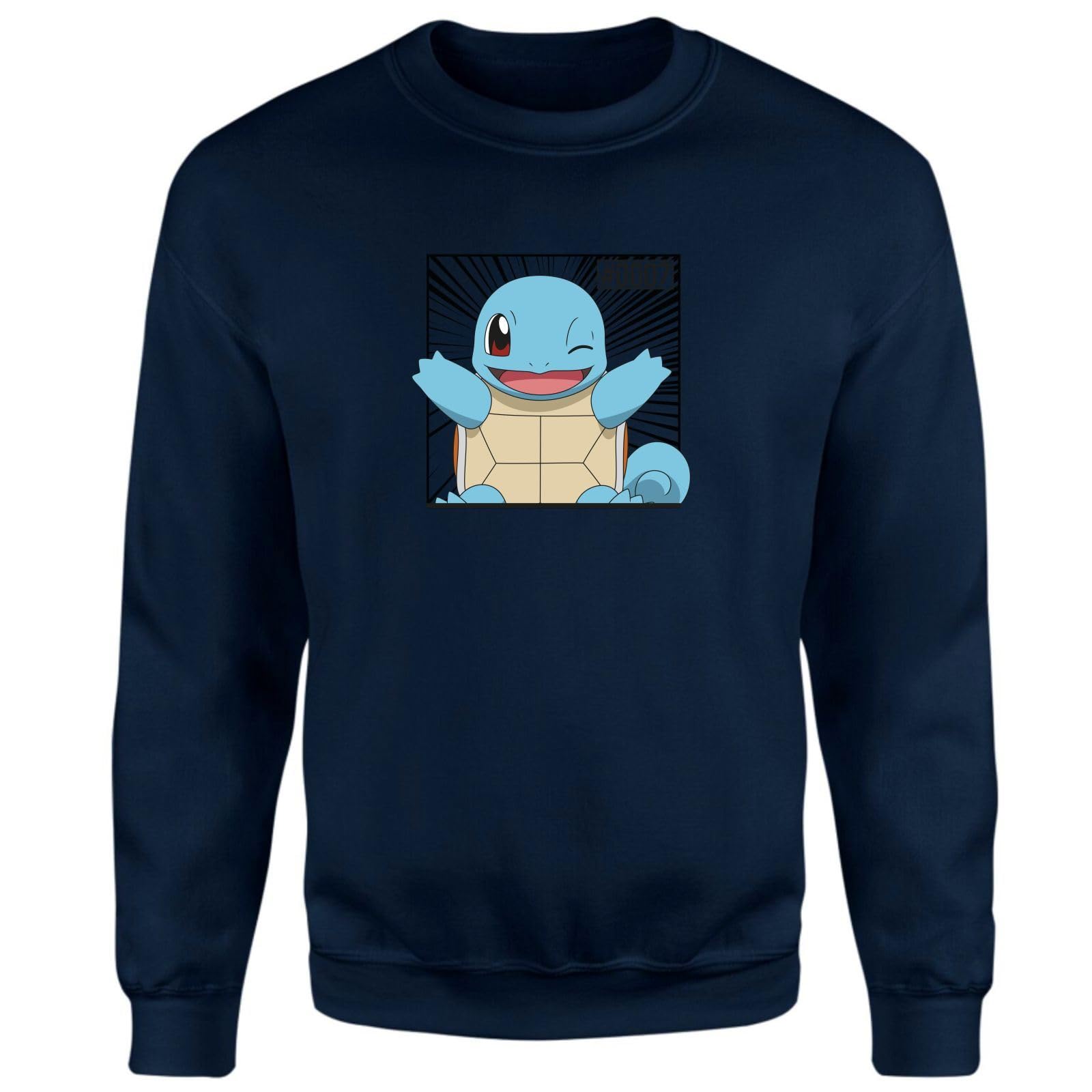 Zavvi Unisex Navy Official Pokémon Pokédex Squirtle #0007 Sweatshirt - M