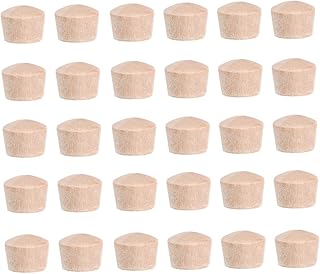 Housoutil 300 Pcs Screw Hole Plug Wood Plugs Furniture Plugs Wear Resistant Plug Professional Design Plug Small Size Plug Woodworking Plug Bamboo Furniture Wood Component Maple Button Wooden