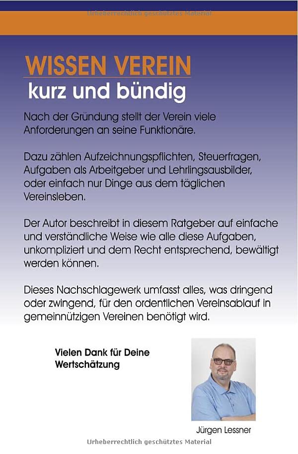 WISSEN VEREIN kurz und bündig: Gründung - Finanzen - Arbeitgeber