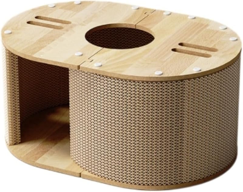 Rutexc猫トンネル爪とぎポスト、耐摩耗性、非脱落性、ペットに適しており、遊びに適しています