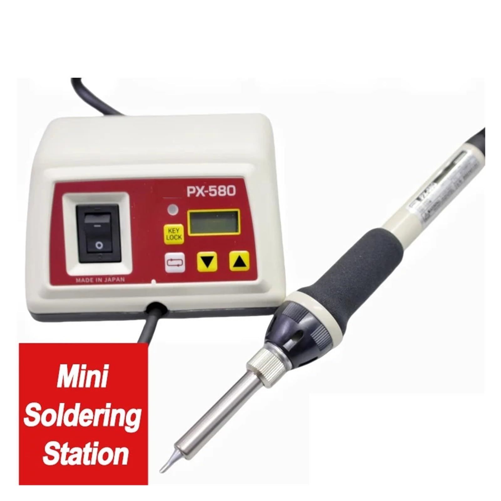 Mini Station de soudage PX-580 avec température contrôlée sans Support en Fer, Chauffage Rapide de 200 à 500 ℃ (Noyau de Remplacement)