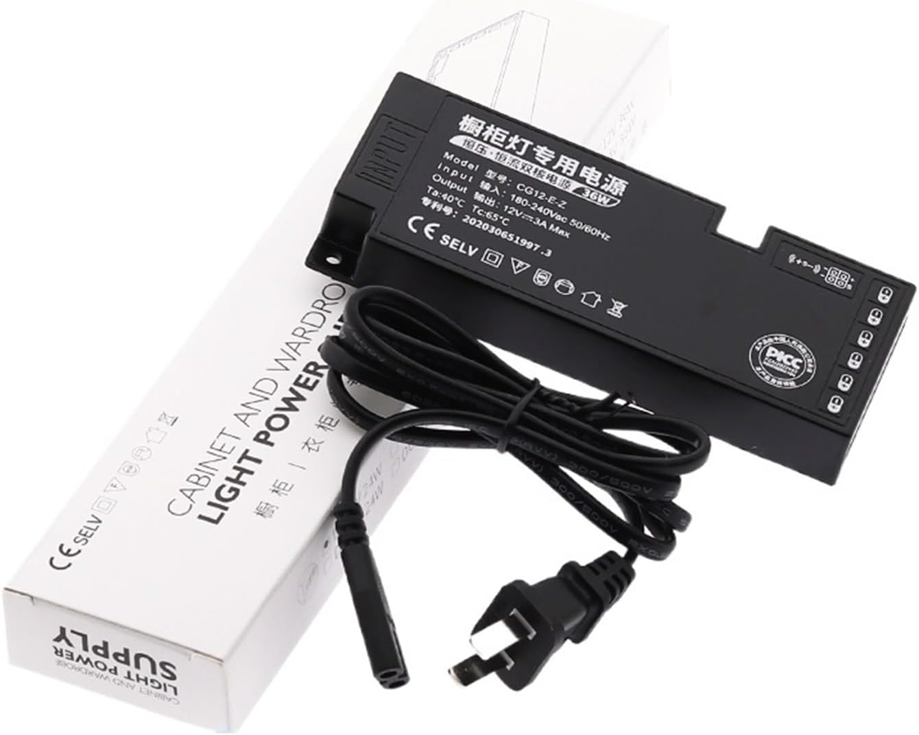 Ultra-Thin 12V/24V Cabinet Power Supply LED Cabinet Light Dedicated Transformer Induction Switch Low Voltage(24V 150W)