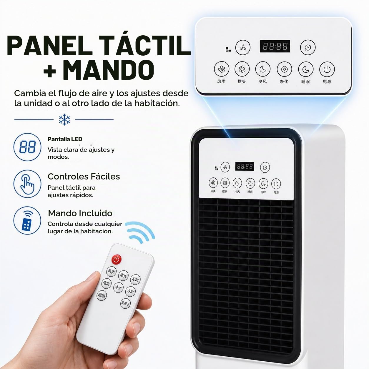 Aire acondicionado portátil de 12000 BTU con bomba de calor, control remoto, refrigerante R290 ecológico, funcionamiento silencioso para habitaciones de hasta 400 pies cuadrados