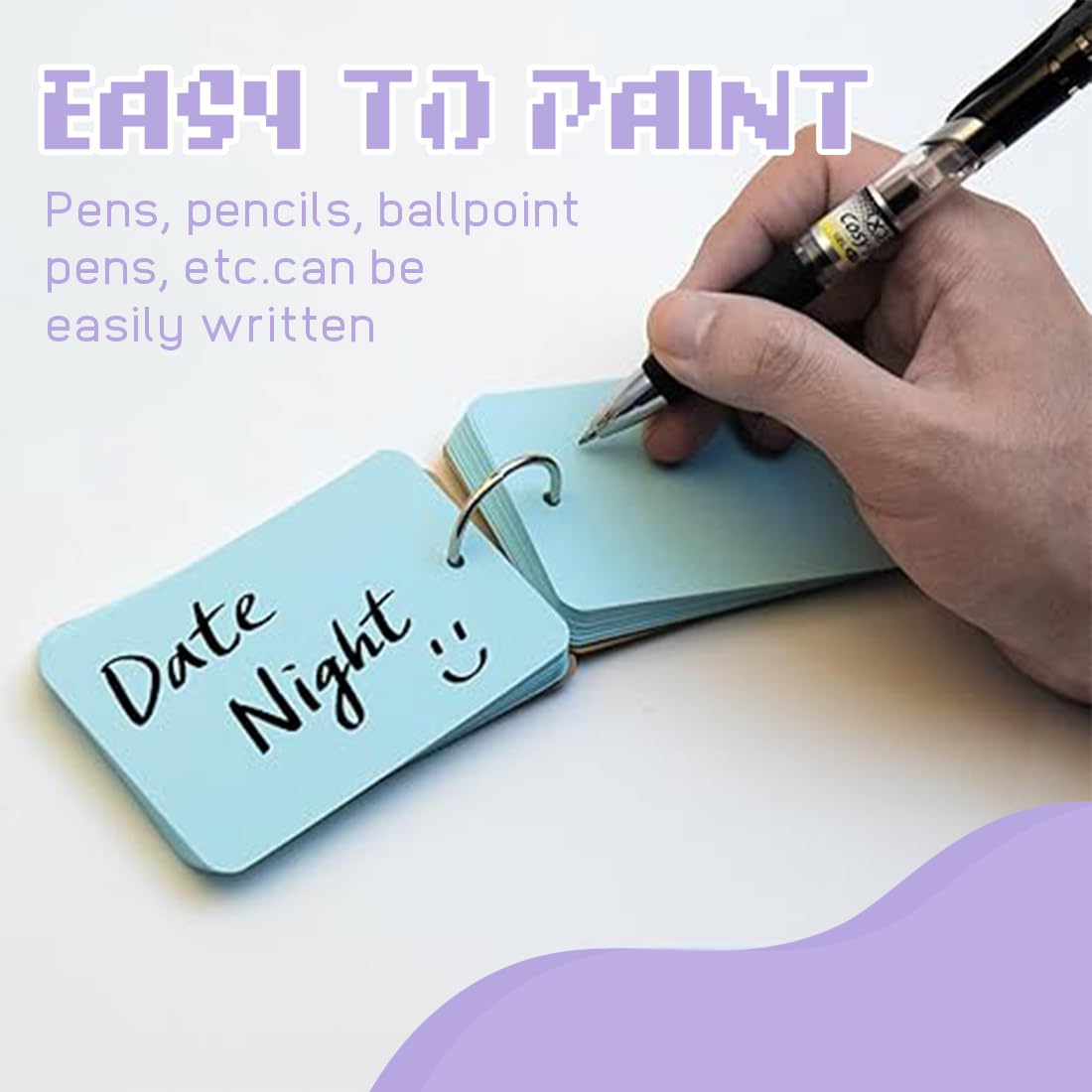 8 pezzi Flashcard, Pocket Flash Card, Mini carte di carta Kraft multicolore per l'apprendimento del vocabolario