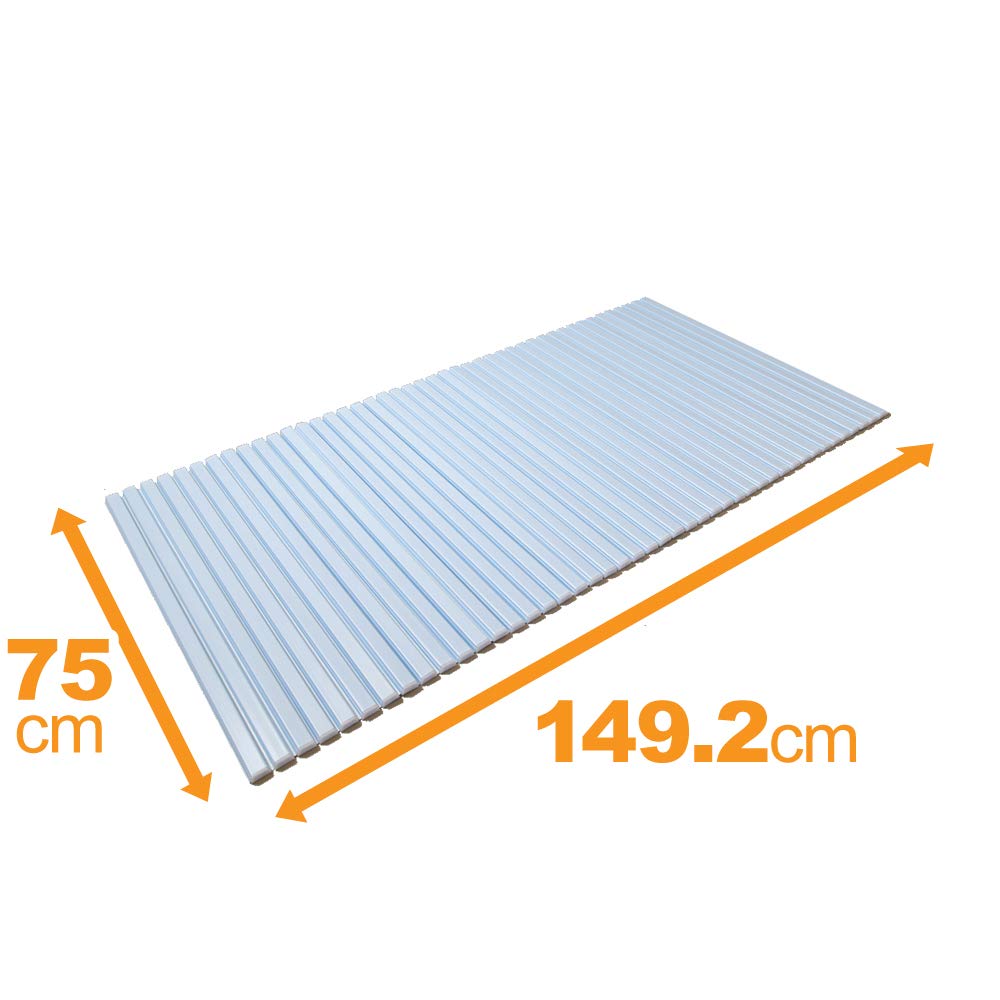 Topre L15 Shutter Type Bathtub Lid, Blue, 29.5 x 58.7 inches (75 x 149 cm)