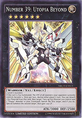 Yu-Gi-Oh! - Number 39: Utopia Beyond (NECH-ENS13) - The New Challengers - Limited Edition - Super Rare