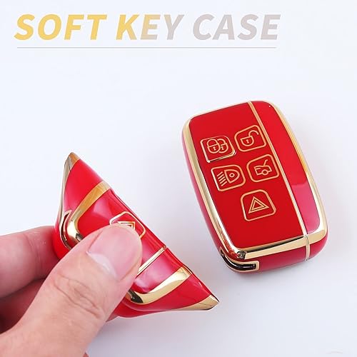 Miniatura 8 de Funda para llavero Land Rover, TPU suave de 360 grados, para Land Rover Discovery Range Rover Sport Evoque 2018-2022