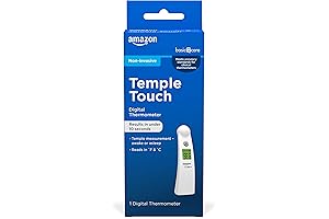 Amazon Basic Care Temple Touch Digital Thermometer for Accurate and Convenient Temperature Monitoring