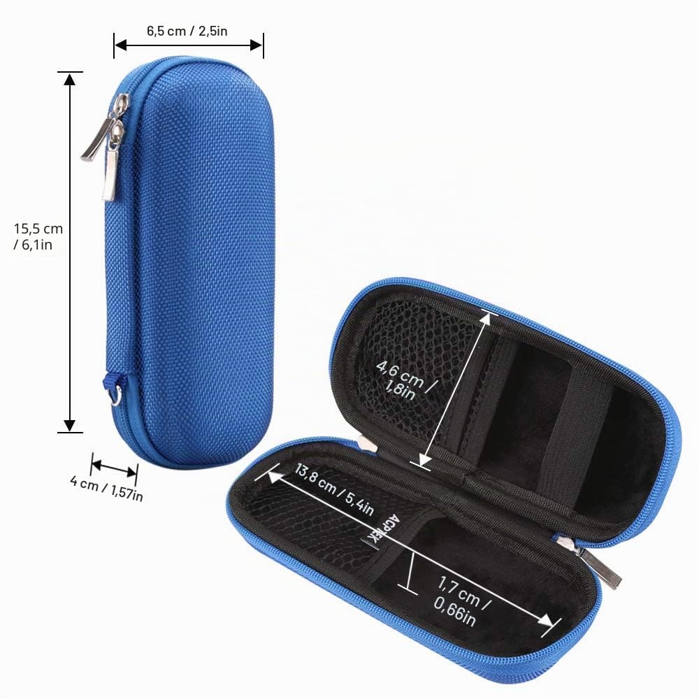 AGPTEK 2.4" Grand Écran MP3 Bluetooth avec Haut-Parleur, avec Etui Rigide en Matériel EVA