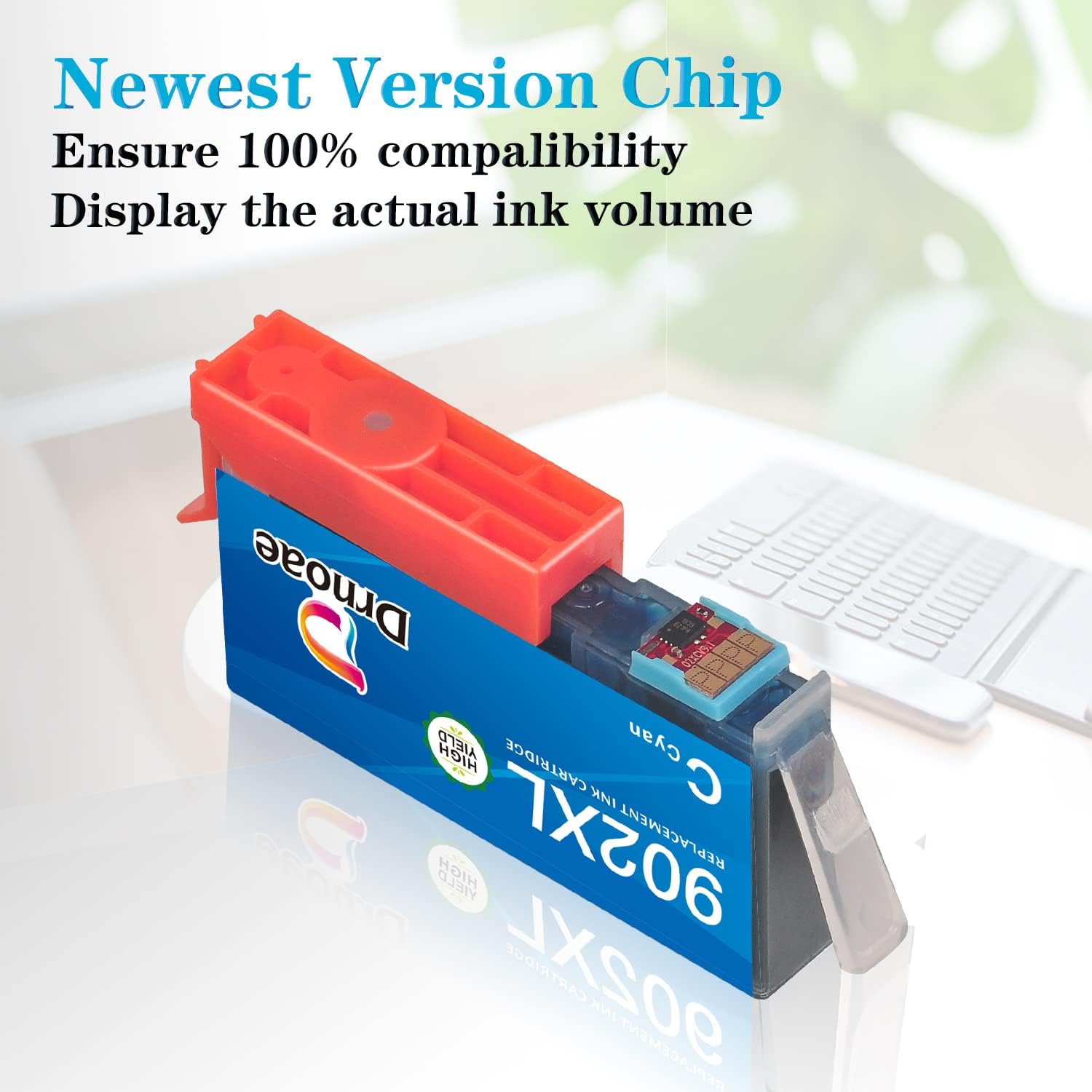 Hottest Sale Drnoae Compatible Ink Cartridge Replacement for HP 902 XL 902XL to use with Officejet 6978 6954 6962 6968 6975 Printers (2 Sets)