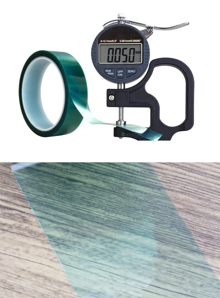Image of XGNG 50mmx33m Resin Tape Epoxy Resin Tape Long Traceless Craft Tape for Epoxy Resin Molding Adhesive High Temperature Resistance Easy Peeling Epoxy Release Tape for River Tables