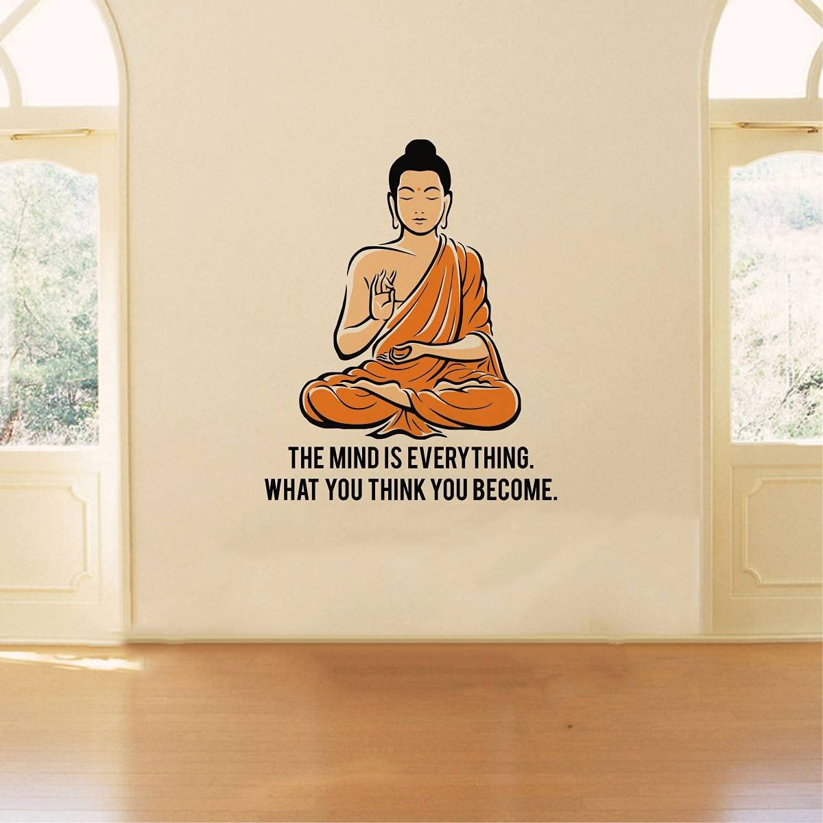 Inkfence 73cm Peaceful Buddha and Quotes The Mind is Everything - What You Think You Become - Quotes -Wall Sticker Self Adhesive Sticker (Multi Colour, Vinyl - 73cm X 59 cm) (Pack of 1) (B0CD3S2HNR) Amazon Price History, Amazon Price Tracker