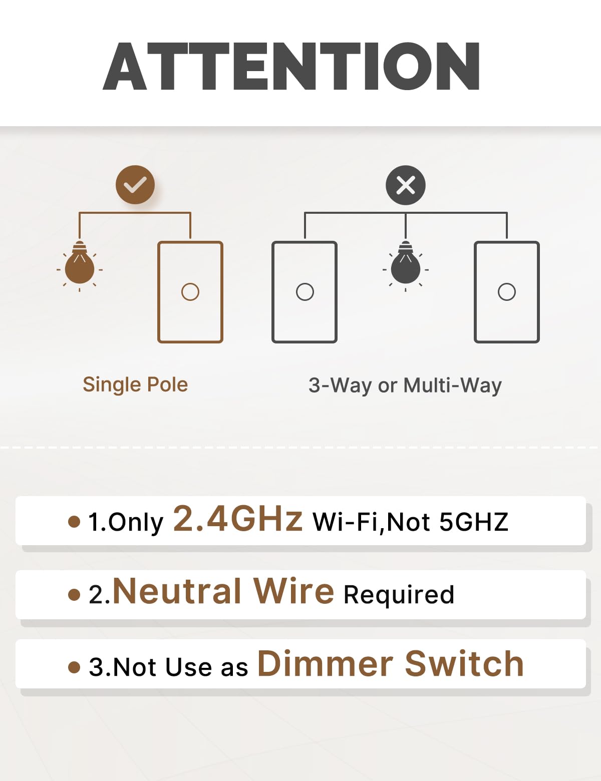 MOES Matter Smart Touch - Interruptor de pared con panel de vidrio, interruptor de pared Wi-Fi, necesita cable neutro, un solo polo, 2.4 GHz, temporizador y horario, control remoto y de voz con Alexa