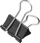 ACCO 2-Inch Large Binder Clips, 1 Box, 12 Clips/Box, Black (A7072100B)