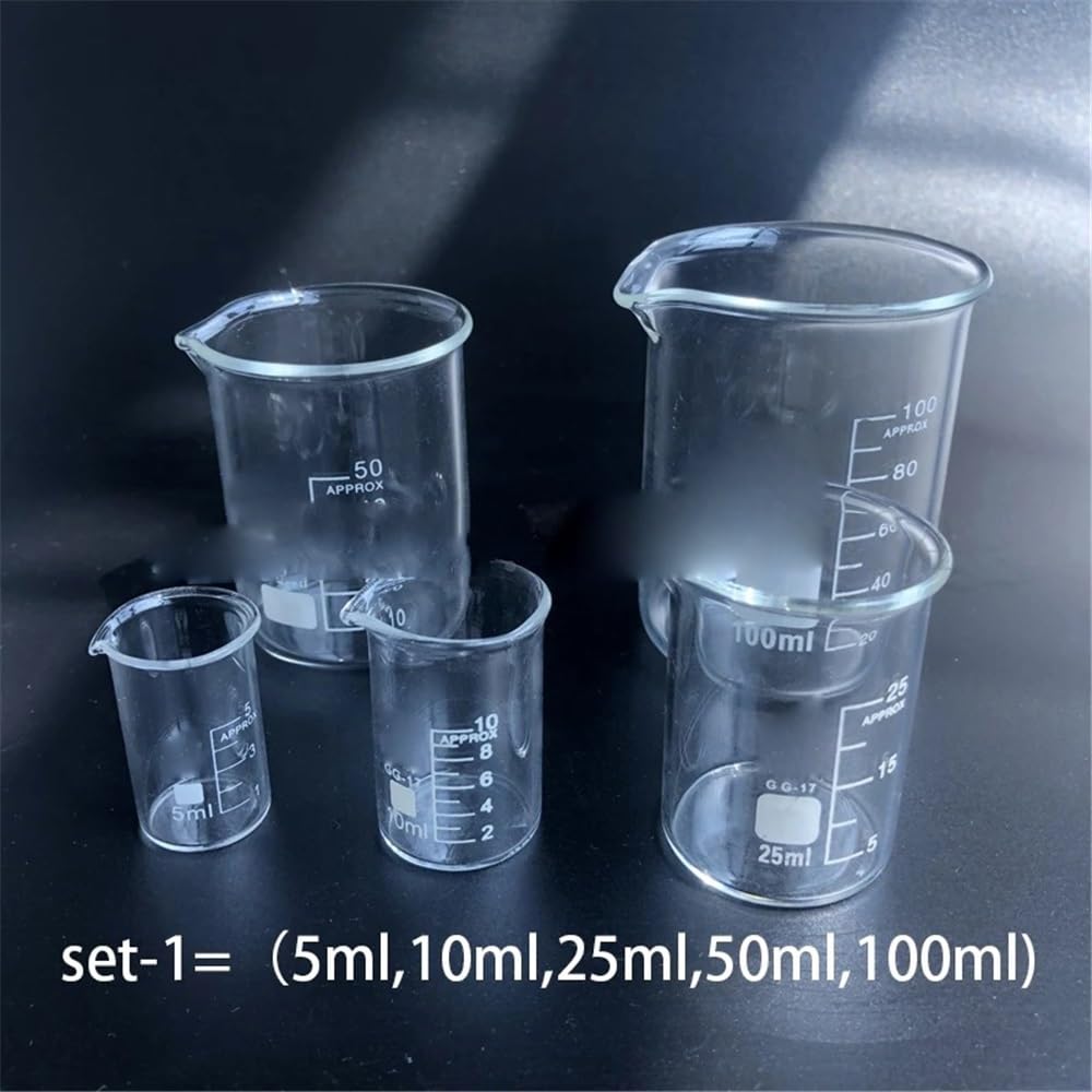 Equipo de laboratorio de vidrio resistente a altas temperaturas (5-5000 ml y juego 1-4)(5000mL 1 piece)