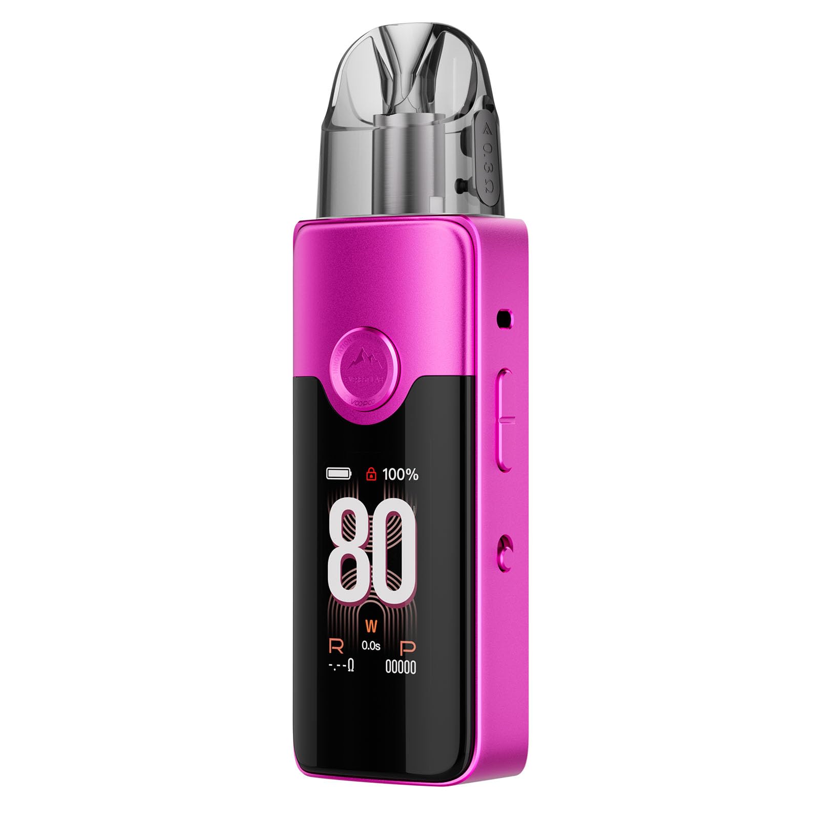 For VOOPOO VINCI E80 Kit 80W Pod Mod Built 3000mAh Battery Electronic Cigarette Vape with 5ML VINCI E Cartridge 0.3/0.6ohm Vaping,No Nicotine (Rosso rosa)