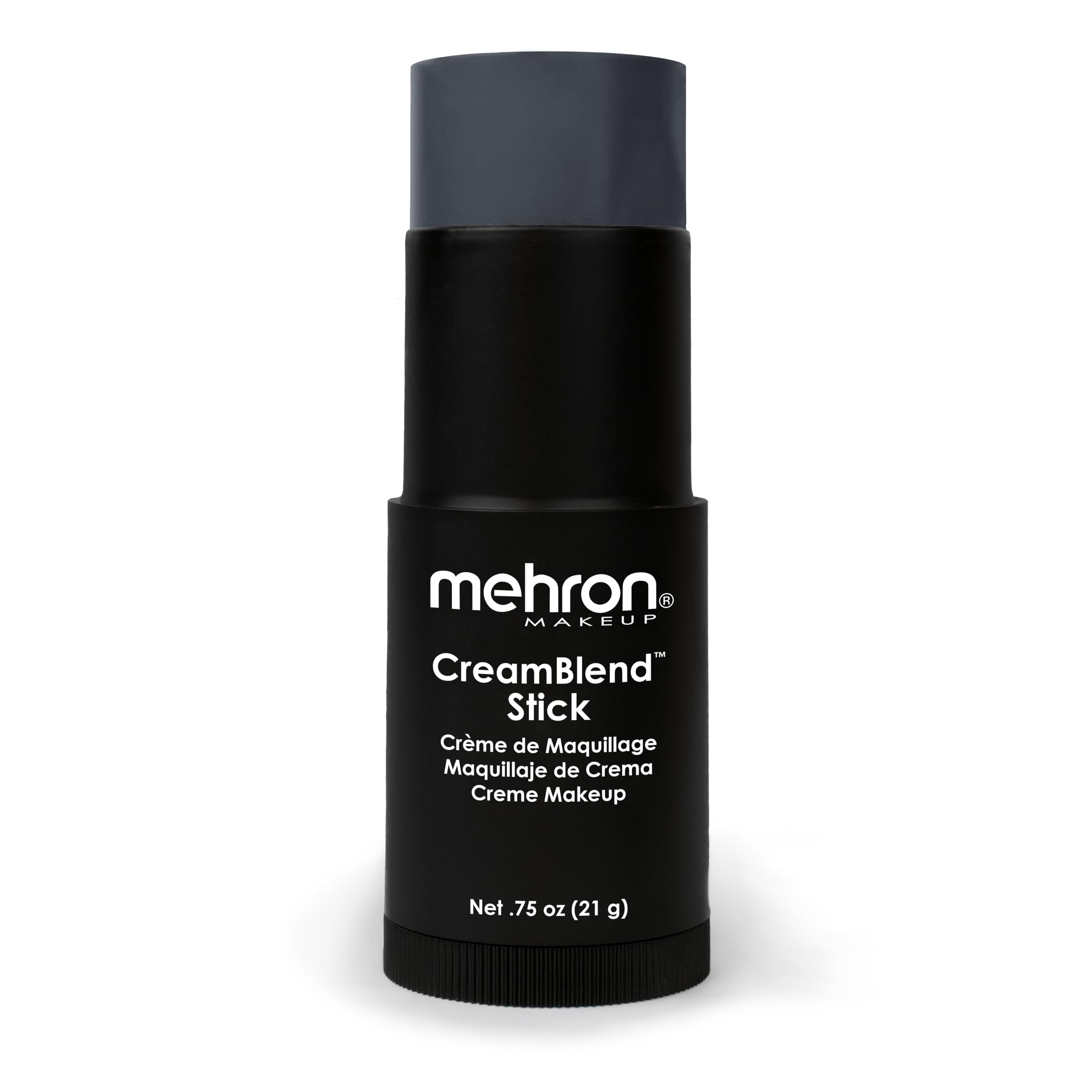 Mehron Makeup CreamBlend Stick - Cream Face &amp; Body Paint (Monster Grey, 0.75 Ounce)
