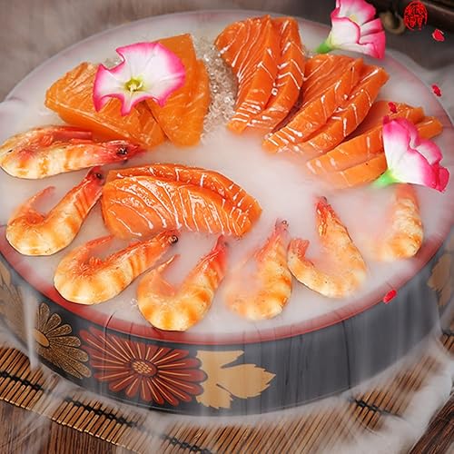 Miniatura 6 de Operitacx Plato de salmón para sushi, vajilla creativa para el hogar, restaurante, diseño elegante para servir sushi mariscos más para fiestas,